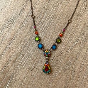 Firefly tear drop shaped necklace